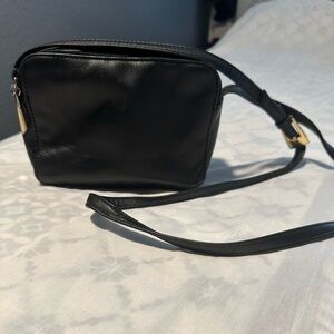 Giani Bernini Black Leather Crossbody Bag